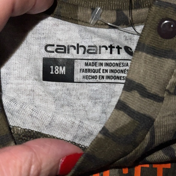 Carhartt Short Sleeve Baby Bodysuit. Rib-knit c - Picture 5 of 5